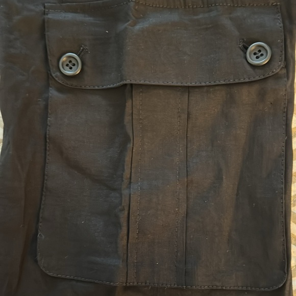 Theory Piko Linen Blend Dressy Utility Cargo Pant Size 4 - Picture 6 of 11